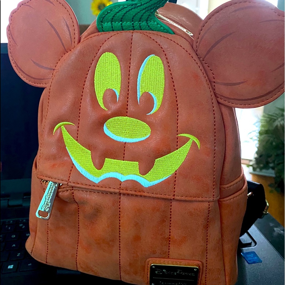 Loungefly Pumpkin Mickey Mini Backpack Disney